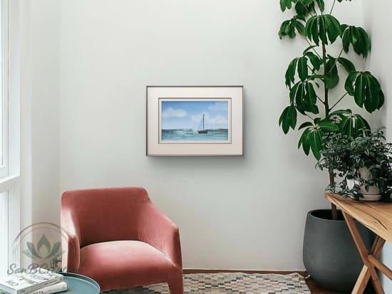 Sailboat Watercolor Original Art