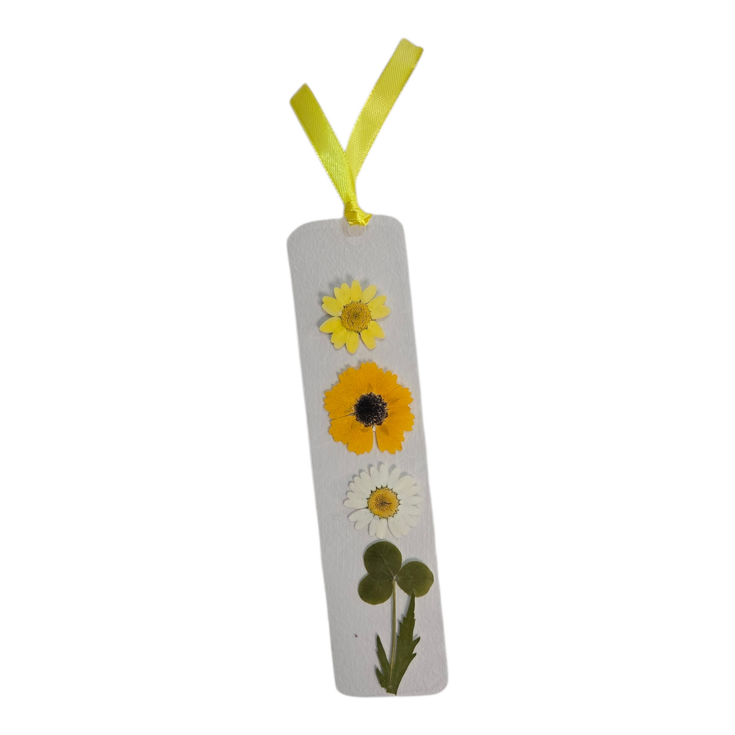 Orange Pressed Flower Bookmark – Handmade with Real Flowers