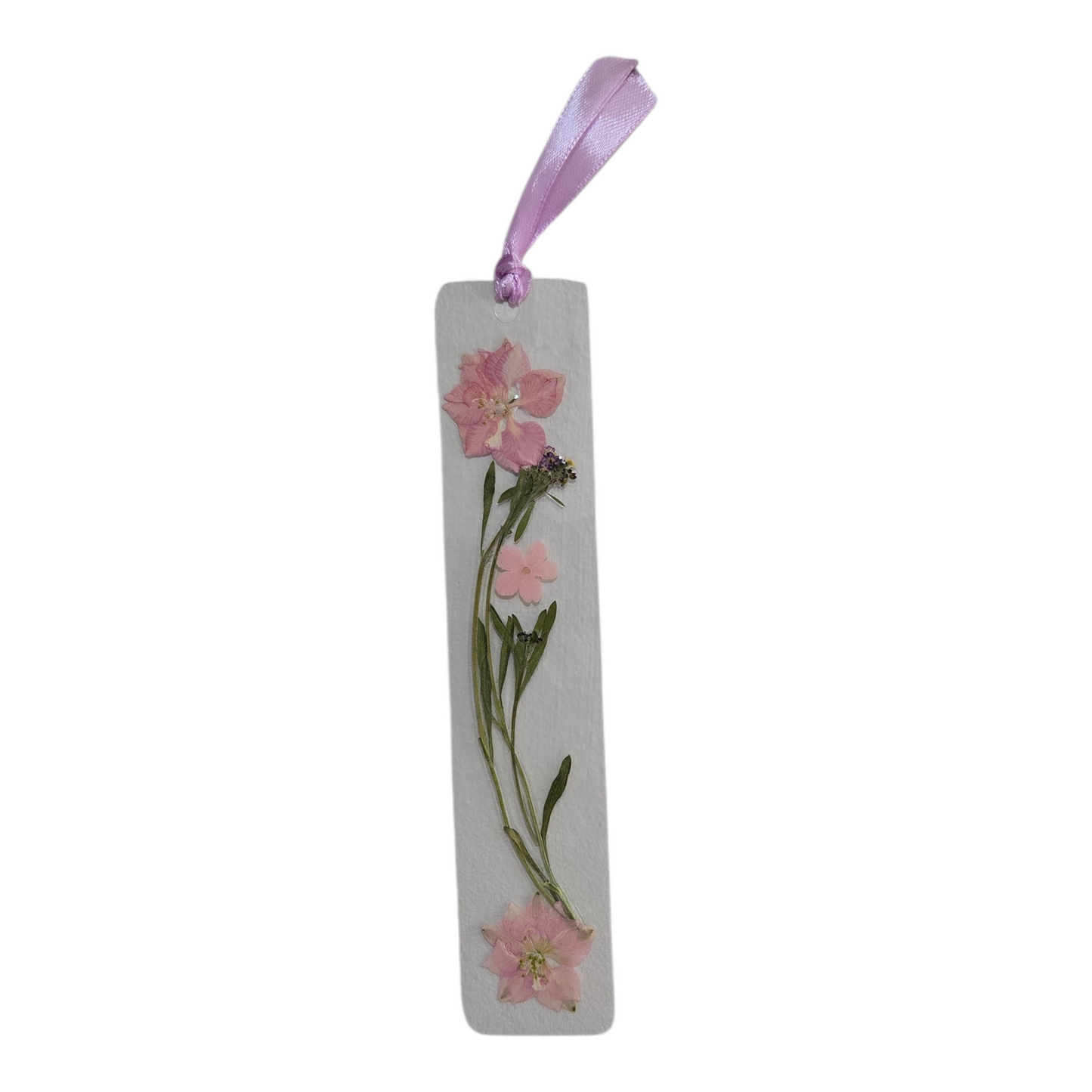 Pink Pressed Flower Bookmark – Handmade with Real Flowers