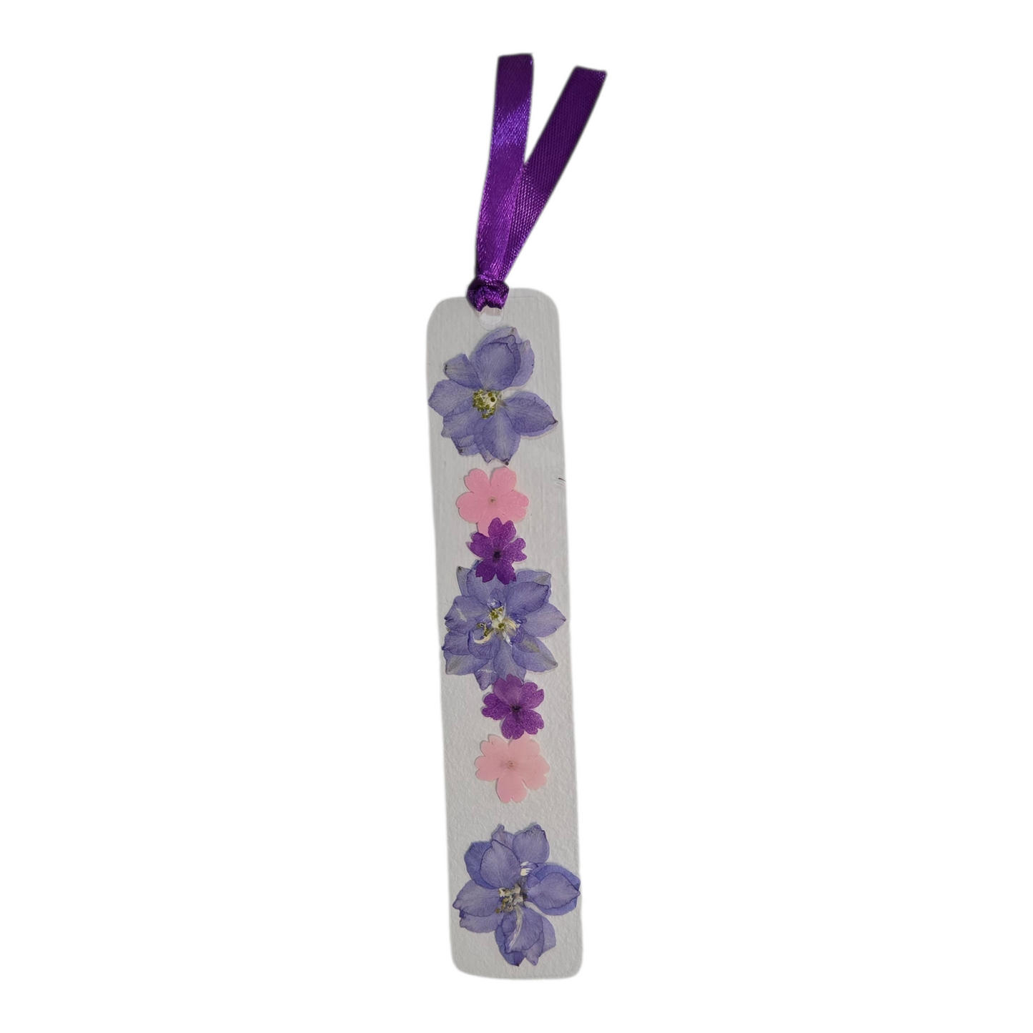 Purple Pressed Flower Bookmark – Handmade with Real Flowers