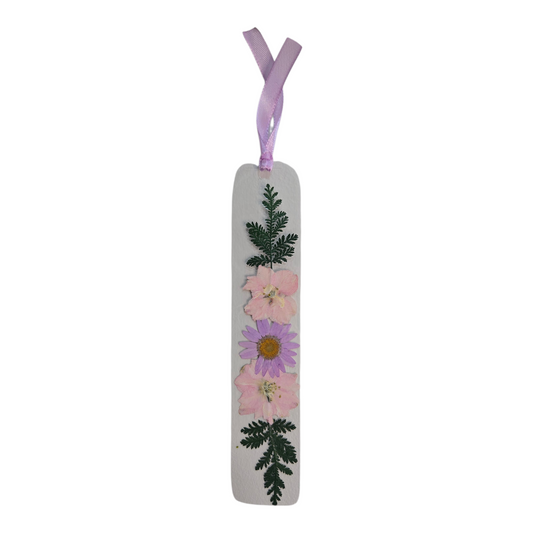 Pink Pressed Flower Bookmark – Handmade with Real Flowers