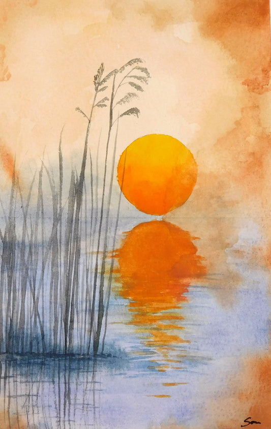 Golden Pond Sunset