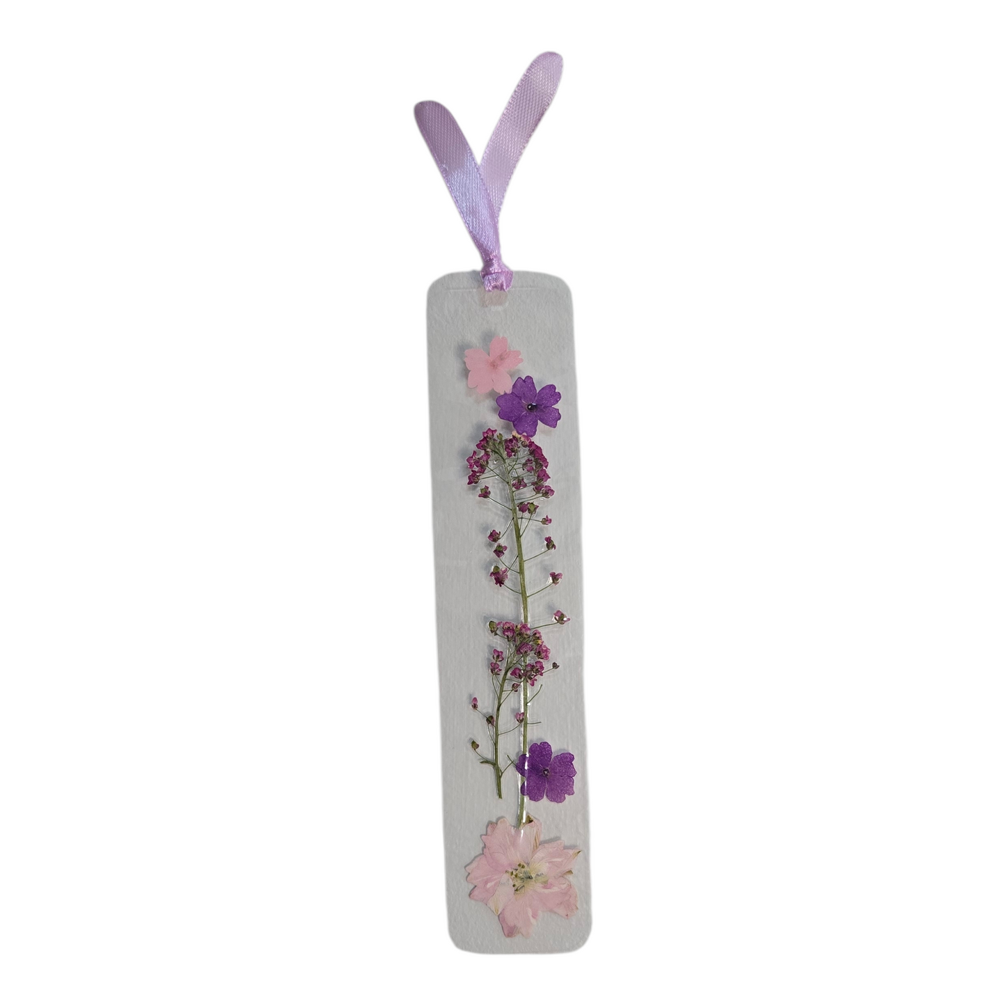 Pink Pressed Flower Bookmark – Handmade with Real Flowers