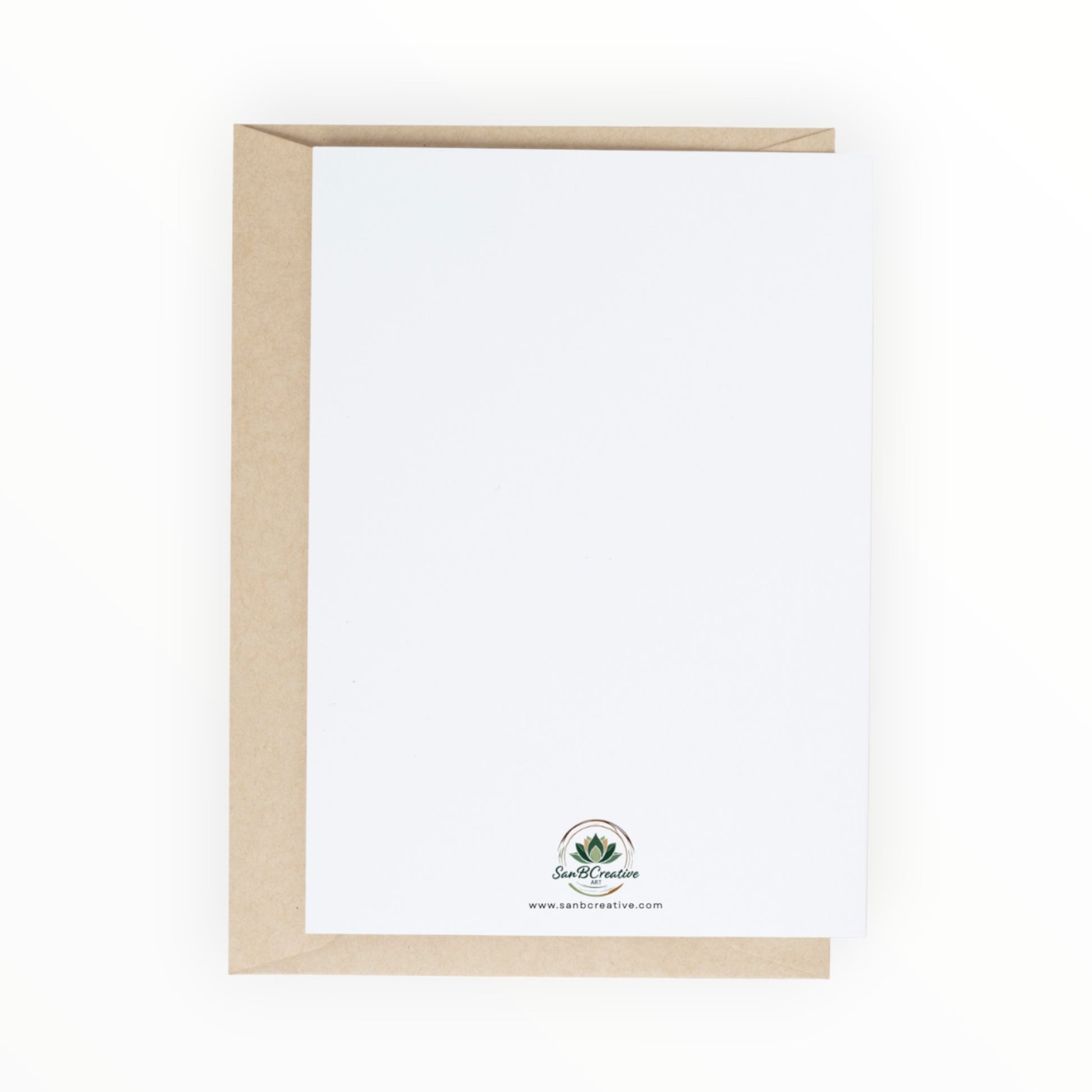 Vertical Greeting Card Back
